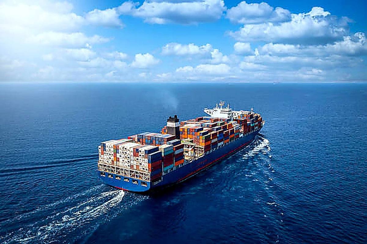 Container vessel at sea - World Zone Shipping